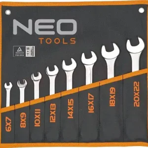 Klucze płaskie dwustronne 6-22 mm,8 sz. 09-851 NEO Obniżka ceny